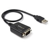 StarTech.com 1ft (30cm) 1-Port Professional USB to Serial Adapter Cable with COM Retention, USB to RS232 Adapter - TAA — ICUSB2321X