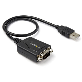 StarTech.com 1ft (30cm) 1-Port Professional USB to Serial Adapter Cable with COM Retention, USB to RS232 Adapter - TAA — ICUSB2321X