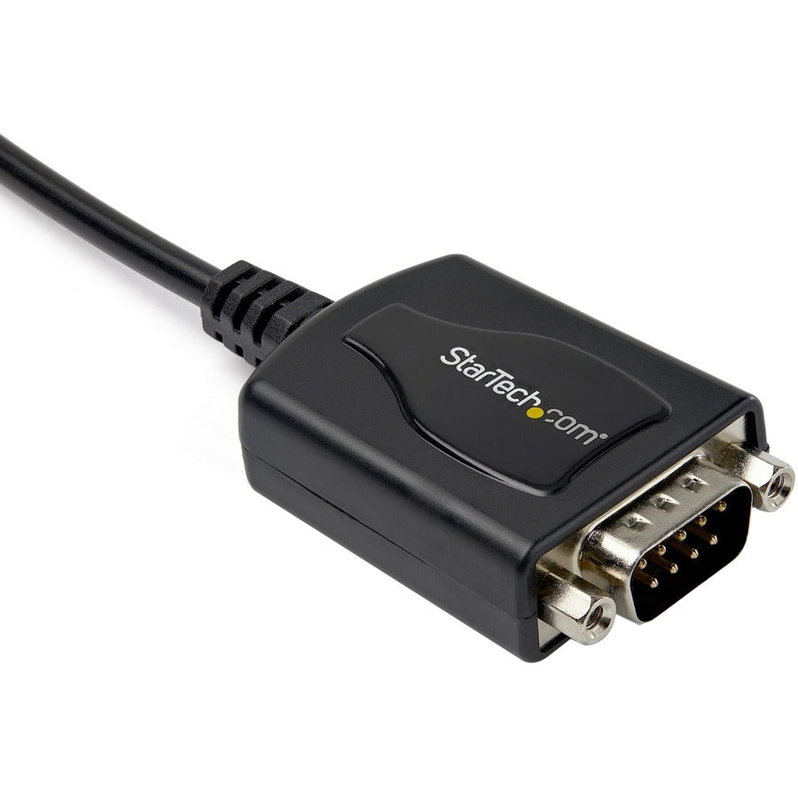 StarTech.com 1ft (30cm) 1-Port Professional USB to Serial Adapter Cable with COM Retention, USB to RS232 Adapter - TAA — ICUSB2321X