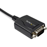 StarTech.com 1ft (30cm) 1-Port Professional USB to Serial Adapter Cable with COM Retention, USB to RS232 Adapter - TAA — ICUSB2321X