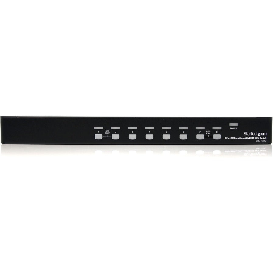 StarTech.com 8 Port 1U Rackmount DVI USB KVM Switch — SV831DVIU