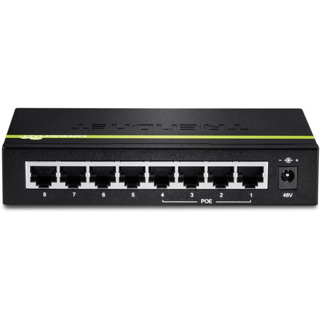 TRENDnet 8-Port 10/100Mbps PoE Switch, 4 x 10/100 Ports, 4 x 10/100 PoE Ports, 30W PoE Power Budget, 1.6 Gbps Switching Capacity, 802.3af, Limited Lifetime Protection, Black, TPE-S44