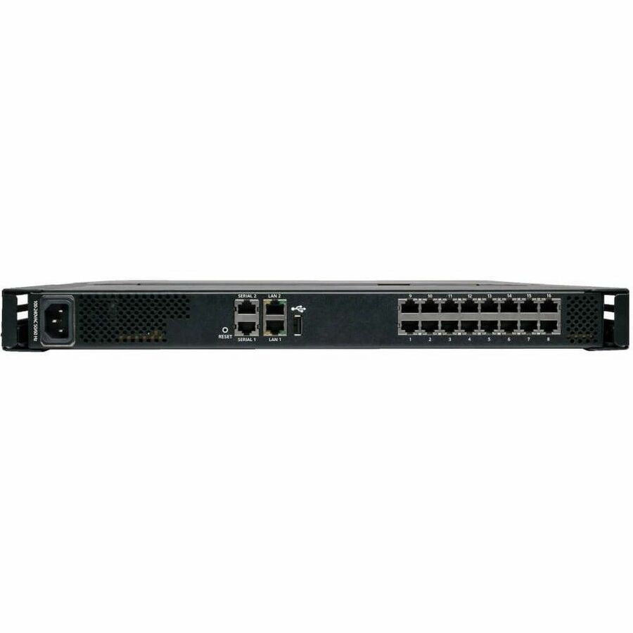 Eaton Tripp Lite Series NetCommander 16-Port Cat5 KVM over IP Switch - 19 in. LCD, 1 Remote + 1 Local User, 1U Rack-Mount, TAA — B070-016-19-IP