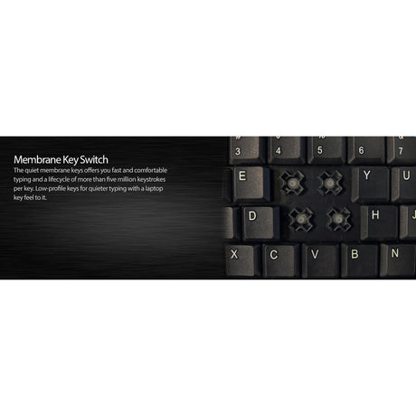 Adesso AKB-410UB Slim Touch Mini Keyboard with Built in Touchpad — AKB-410UB