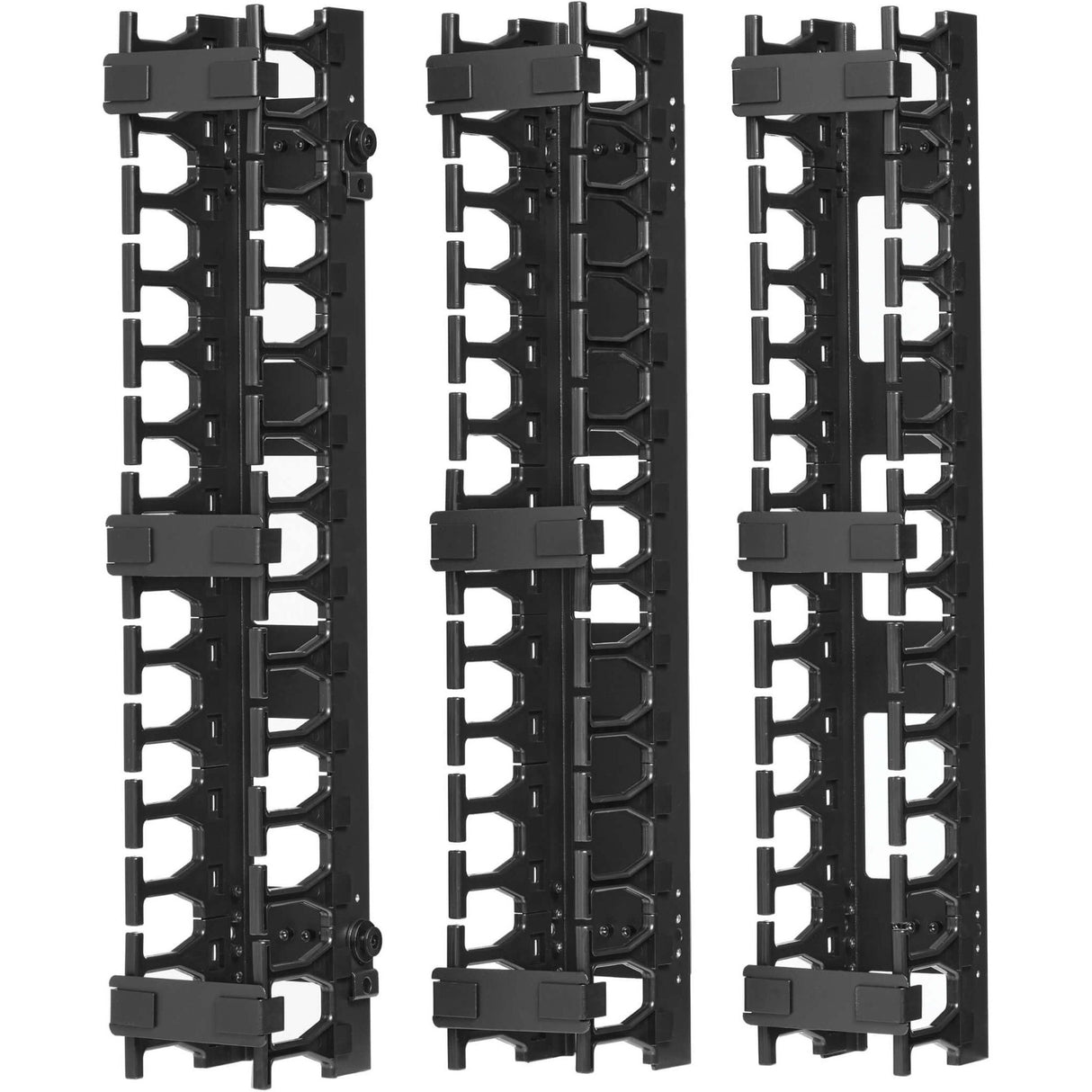 Eaton Tripp Lite Series SmartRack 3-in. (7.62 cm) Wide High Capacity Vertical Cable Manager - Double finger duct — SRCABLEVRT3