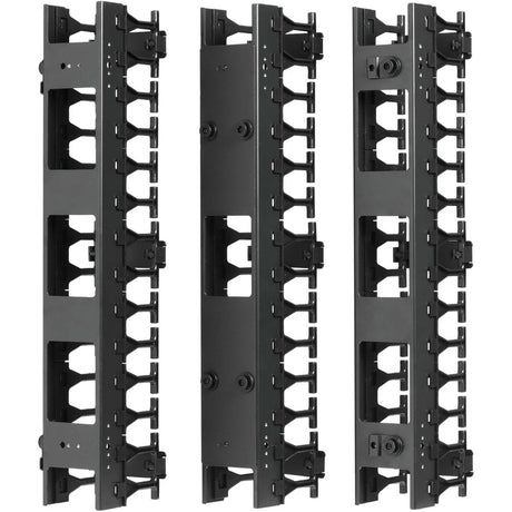 Eaton Tripp Lite Series SmartRack 3-in. (7.62 cm) Wide High Capacity Vertical Cable Manager - Double finger duct — SRCABLEVRT3