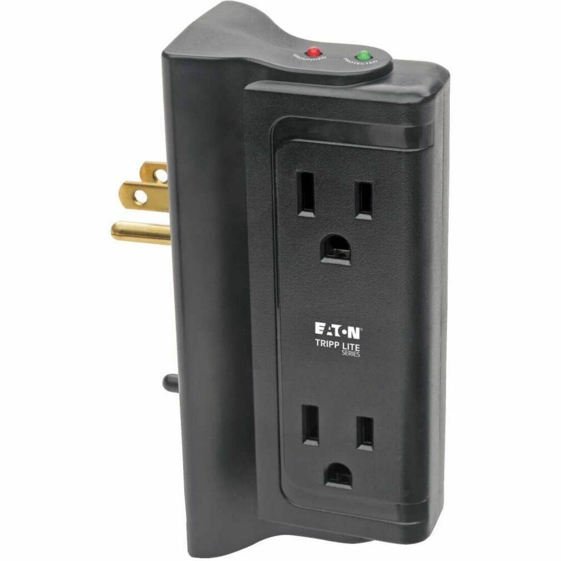 Eaton Tripp Lite Series Protect It! Surge Protector with 4 Side-Mounted Outlets , Direct Plug-In, 720 Joules — TLP4BK