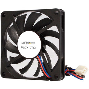 StarTech.com TX3 Dual Ball Bearing Replacement Fan - CPU Cooler fan - 70 mm - black — FAN7X10TX3