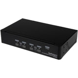 StarTech.com 4 Port USB DisplayPort KVM Switch with Audio — SV431DPUA