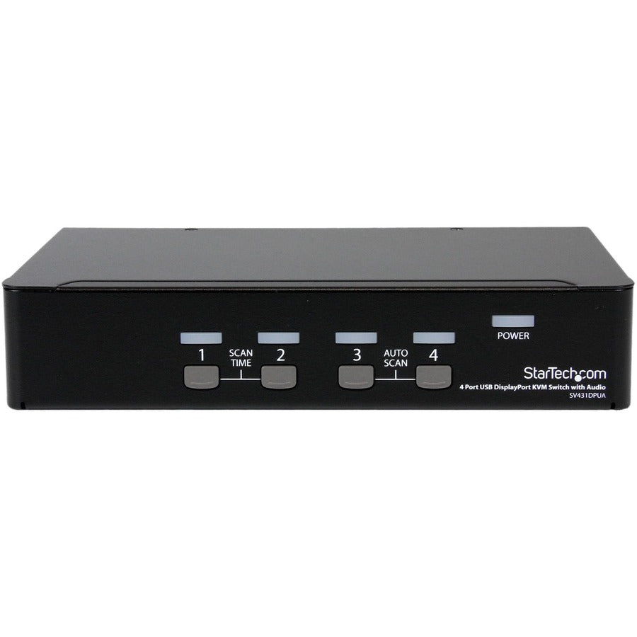 StarTech.com 4 Port USB DisplayPort KVM Switch with Audio — SV431DPUA