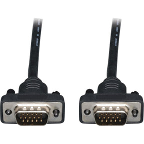 Eaton Tripp Lite Series Low-Profile VGA High-Resolution RGB Coaxial Cable (HD15 M/M), 3 ft. (0.91 m) — P502-003-SM