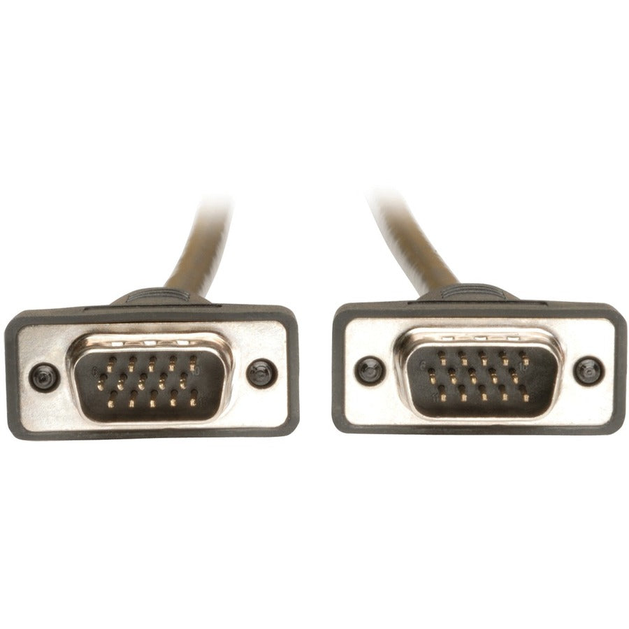 Eaton Tripp Lite Series Low-Profile VGA High-Resolution RGB Coaxial Cable (HD15 M/M), 3 ft. (0.91 m) — P502-003-SM