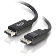 C2G 6ft DisplayPort Cable with Latches, 4K 60Hz, DisplayPort Male to DisplayPort Male, 30V — 54401