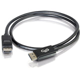 C2G 6ft DisplayPort Cable with Latches, 4K 60Hz, DisplayPort Male to DisplayPort Male, 30V — 54401
