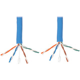 Eaton Tripp Lite Series Cat6 Gigabit Solid Core Plenum-Rated UTP CMP PVC Bulk Ethernet Cable, Blue, 1000 ft. (304.8 m), TAA — N224-01K-BL
