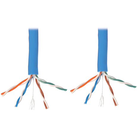 Eaton Tripp Lite Series Cat6 Gigabit Solid Core Plenum-Rated UTP CMP PVC Bulk Ethernet Cable, Blue, 1000 ft. (304.8 m), TAA — N224-01K-BL