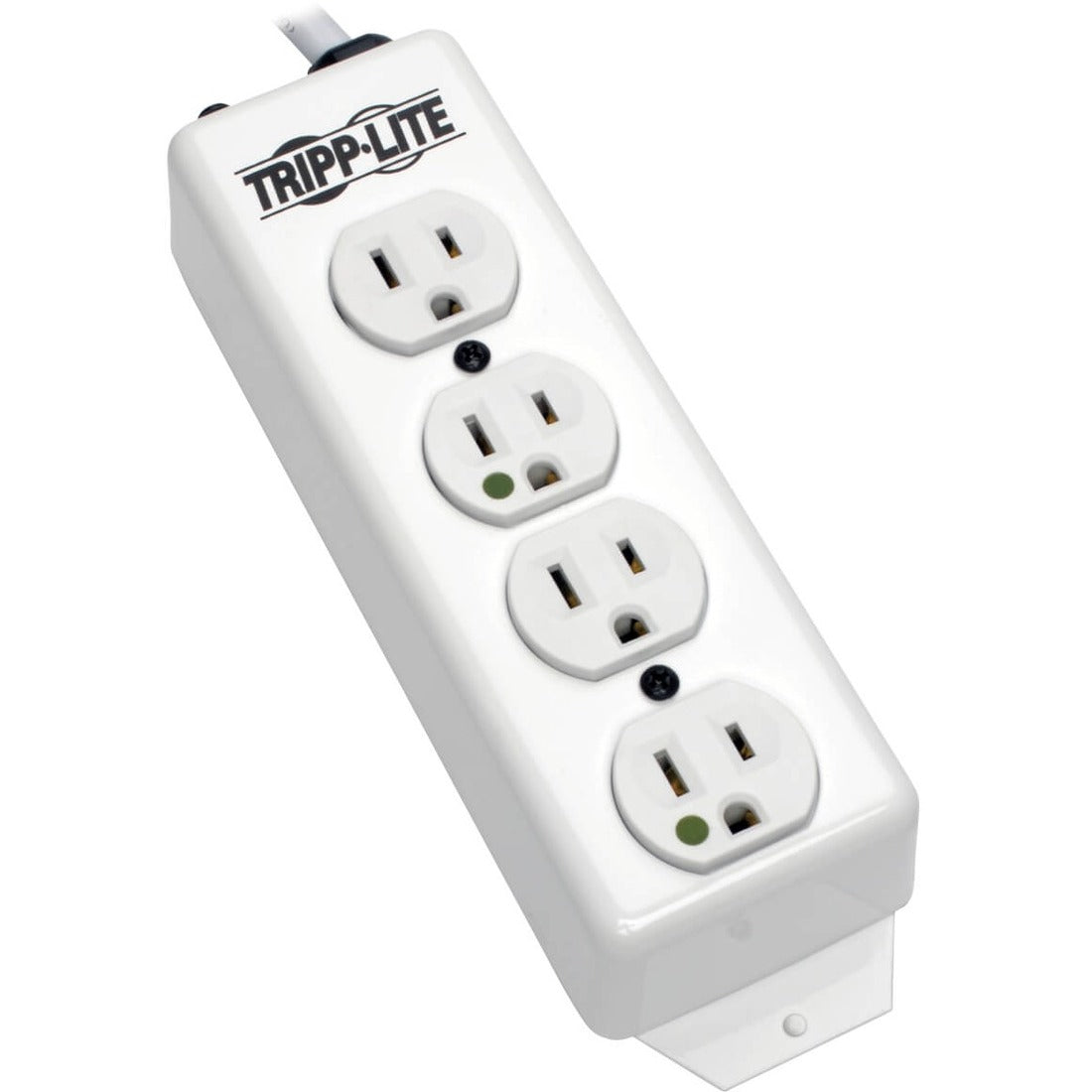 Eaton Tripp Lite Series Safe-IT Medical-Grade Power Strip, UL 1363, 4 Hospital-Grade Outlets, Antimicrobial, 15 ft. (4.57 m) Cord — PS-415-HG