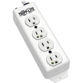 Eaton Tripp Lite Series Safe-IT Medical-Grade Power Strip, UL 1363, 4 Hospital-Grade Outlets, Antimicrobial, 15 ft. (4.57 m) Cord — PS-415-HG