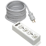 Eaton Tripp Lite Series Safe-IT Medical-Grade Power Strip, UL 1363, 4 Hospital-Grade Outlets, Antimicrobial, 15 ft. (4.57 m) Cord — PS-415-HG
