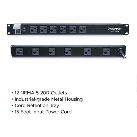 CyberPower CPS1220RM 120 - 120 VAC 20A Basic PDU — CPS-1220RM