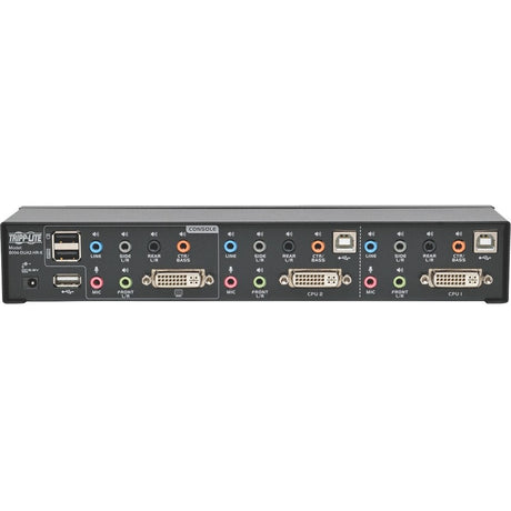 Eaton Tripp Lite Series 2-Port DVI Dual-Link / USB KVM Switch with Audio and Cables, TAA — B004-DUA2-HR-K