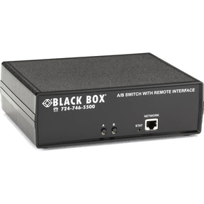 Black Box CAT6 Remotely Controlled Layer 1 A/B Switch, Latching, Ethernet, RS-232 — SW1041A