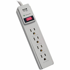 Eaton Tripp Lite Series Protect It! 4-Outlet Home Computer Surge Protector Strip, 4 ft. (1.22 m) Cord, 450 Joules — TLP404