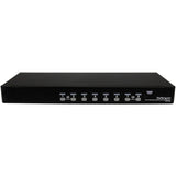 StarTech.com 8 Port 1U Rackmount USB PS/2 KVM Switch with OSD — SV831DUSB