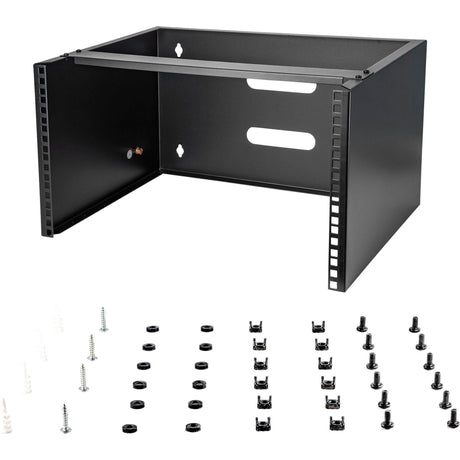 StarTech.com 6U Wall Mount Rack, 14in Deep, 19 inch Wall Mount Network Rack, Wall Mounting Patch Panel Bracket for Switch/IT Equipment — WALLMOUNT6