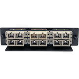 Eaton Tripp Lite Series High-Density Fiber Adapter Panel (MMF/SMF), 6 SC Duplex Connectors, Black — N492-06D-SC