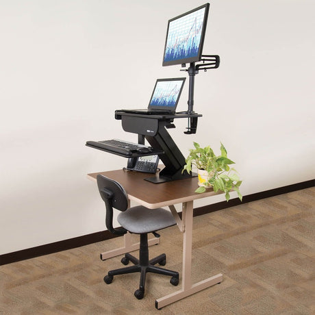 Eaton Tripp Lite Series WorkWise Height-Adjustable Sit-Stand Workstation, Clamp-on — WWSSDC