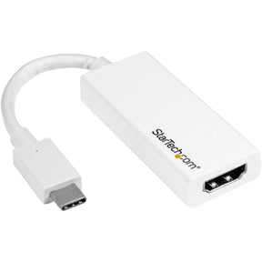 StarTech.com USB-C to HDMI Adapter - White - 4K 60Hz - Thunderbolt 3 Compatible - USB-C Adapter - USB Type C to HDMI Dongle Converter — CDP2HD4K60W