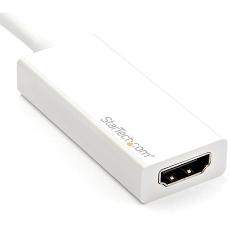 StarTech.com USB-C to HDMI Adapter - White - 4K 60Hz - Thunderbolt 3 Compatible - USB-C Adapter - USB Type C to HDMI Dongle Converter — CDP2HD4K60W