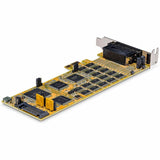 StarTech.com 16 Port PCI Express Serial Card, Low-Profile, High-Speed PCIe Serial Card with 16 DB9 RS232 Ports, TAA — PEX16S550LP