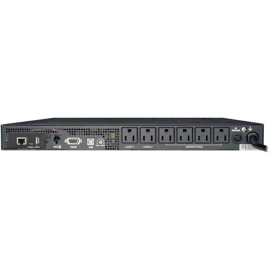Eaton Tripp Lite Series SmartPro 120V 750VA 600W Line-Interactive Sine Wave UPS, 1U Rack/Vertical, Pre-installed WEBCARDLX Network Interface, USB, DB9 Serial — SMART750RM1UN