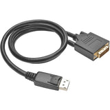 Eaton Tripp Lite Series DisplayPort 1.2 to DVI Active Adapter Cable (DP with Latches to DVI-D Dual Link M/M), 3 ft. (0.9 m) — P581-003-V2