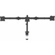 StarTech.com Desk Mount Triple Monitor Arm, 3 VESA 27" (17.6lb/8kg) Displays, Ergonomic Height Adjustable Articulating Pole Mount — ARMTRIO