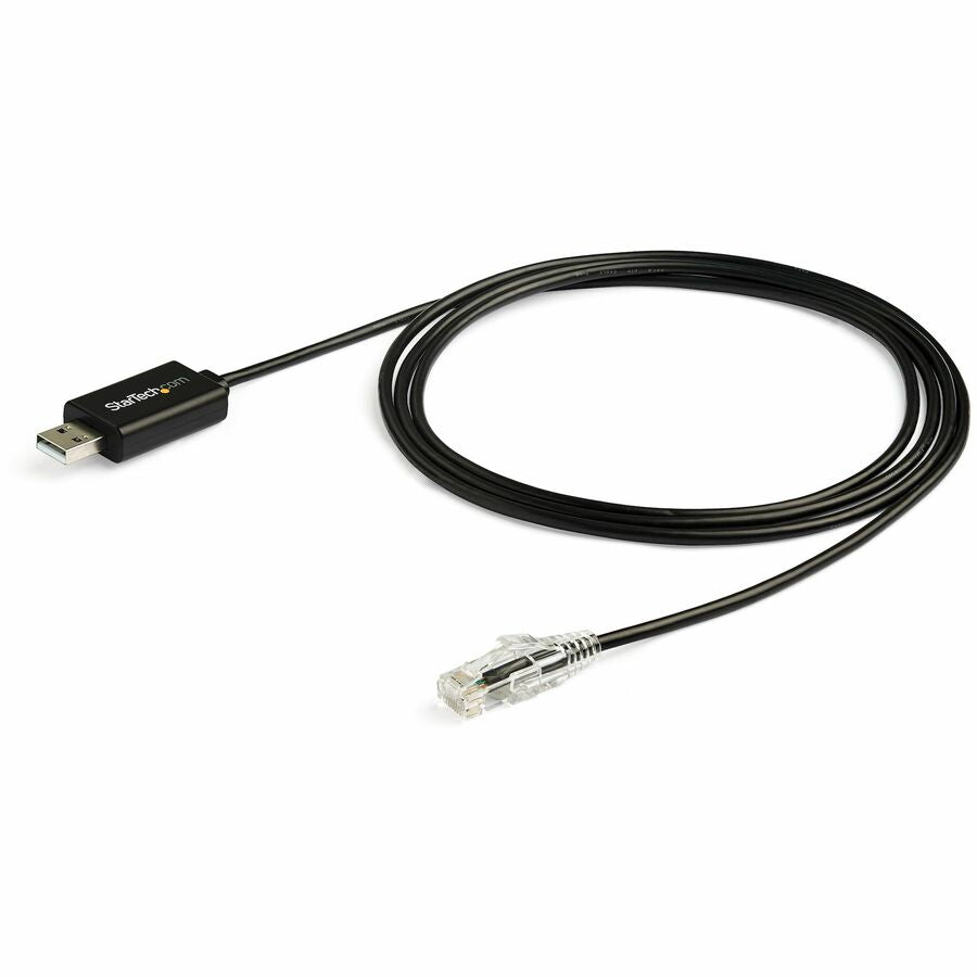 StarTech.com 6 ft / 1.8 m Cisco USB Console Cable - USB to RJ45 Rollover Cable - Transfer rates up to 460Kbps - M/M - Windows&reg;, Mac and Linux&reg; Compatible — ICUSBROLLOVR