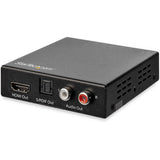 StarTech.com HDMI Audio Extractor with 40K 60Hz - HDMI Audio De-embedder - HDR - Toslink Optical Audio - Dual RCA Audio - HDMI 2.0 — HD202A