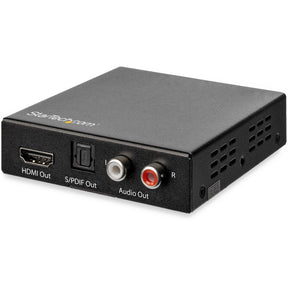 StarTech.com HDMI Audio Extractor with 40K 60Hz - HDMI Audio De-embedder - HDR - Toslink Optical Audio - Dual RCA Audio - HDMI 2.0 — HD202A