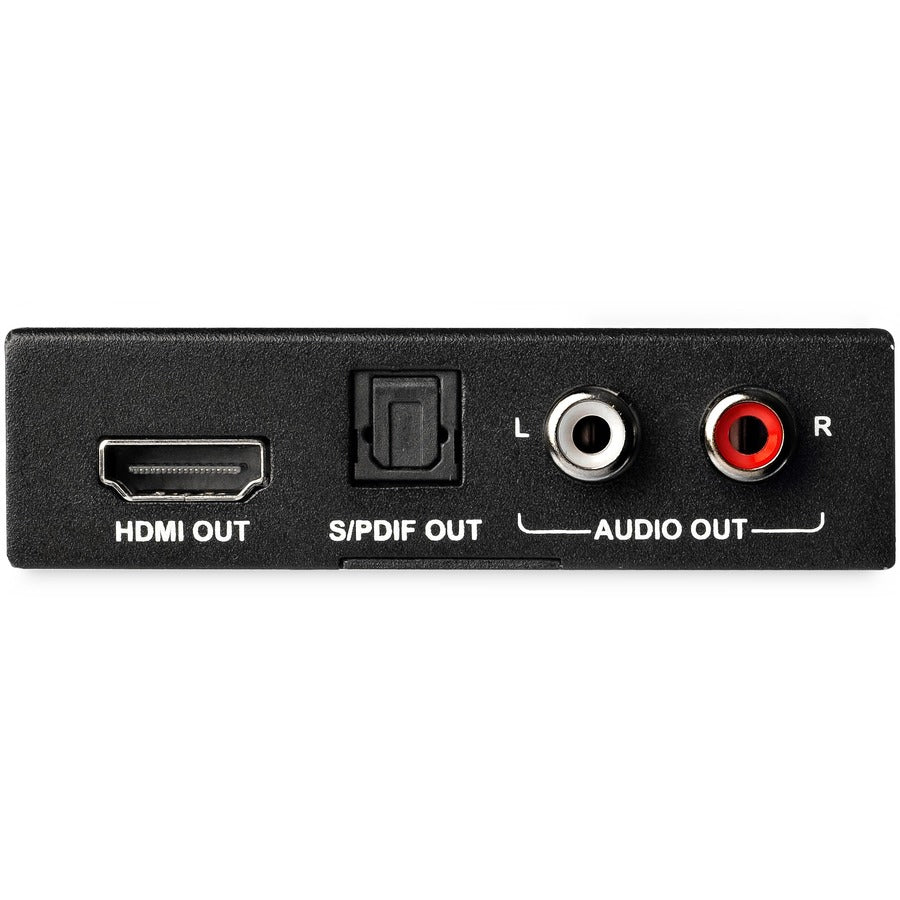 StarTech.com HDMI Audio Extractor with 40K 60Hz - HDMI Audio De-embedder - HDR - Toslink Optical Audio - Dual RCA Audio - HDMI 2.0 — HD202A