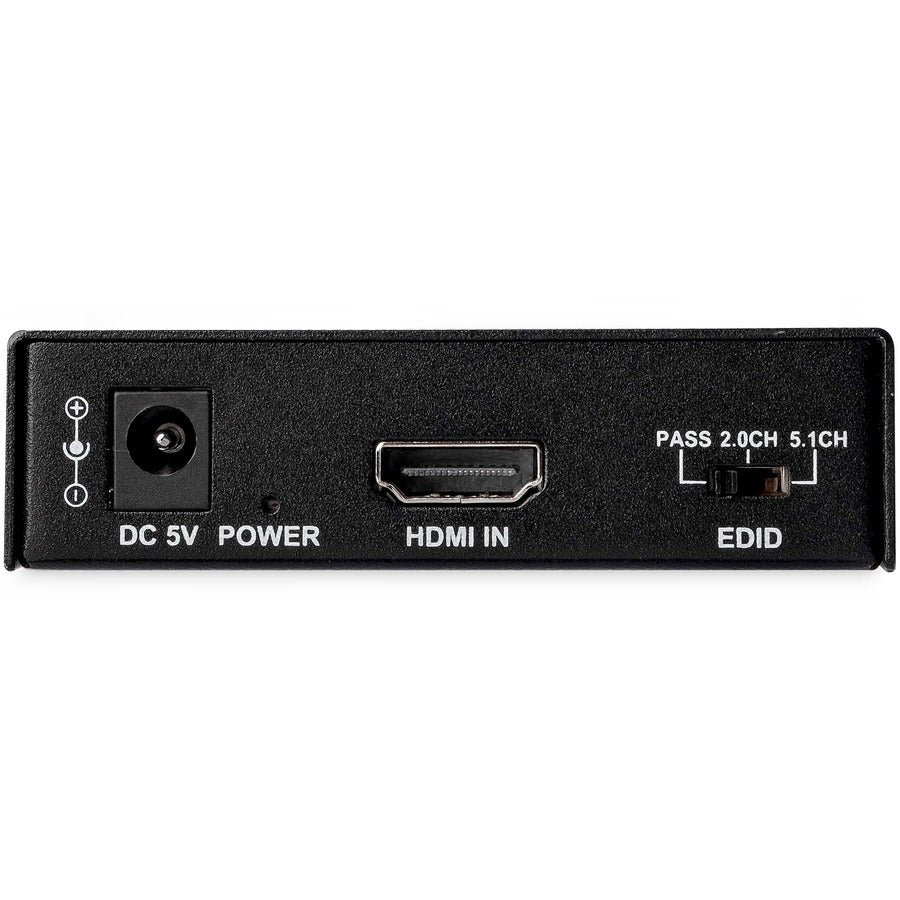 StarTech.com HDMI Audio Extractor with 40K 60Hz - HDMI Audio De-embedder - HDR - Toslink Optical Audio - Dual RCA Audio - HDMI 2.0 — HD202A
