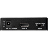 StarTech.com HDMI Audio Extractor with 40K 60Hz - HDMI Audio De-embedder - HDR - Toslink Optical Audio - Dual RCA Audio - HDMI 2.0 — HD202A