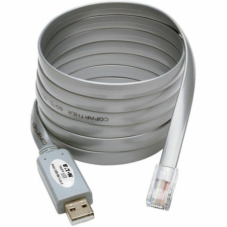 Eaton Tripp Lite Series USB-A to RJ45 Serial Rollover Cable (M/M) - Cisco Compatible, 250 Kbps, 6 ft. (1.83 m), Gray — U209-006-RJ45-X