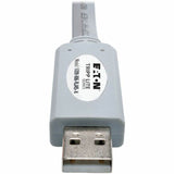 Eaton Tripp Lite Series USB-A to RJ45 Serial Rollover Cable (M/M) - Cisco Compatible, 250 Kbps, 6 ft. (1.83 m), Gray — U209-006-RJ45-X