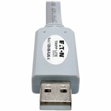 Eaton Tripp Lite Series USB-A to RJ45 Serial Rollover Cable (M/M) - Cisco Compatible, 250 Kbps, 6 ft. (1.83 m), Gray — U209-006-RJ45-X