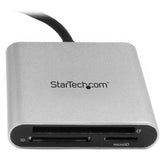 StarTech.com USB 3.0 Flash Memory Multi-Card Reader / Writer with USB-C - SD microSD and CompactFlash Card Reader w/ Integrated USB-C Cable — FCREADU3C