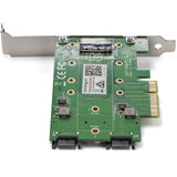 StarTech.com M.2 Adapter &acirc;&euro;" 3 Port &acirc;&euro;" 1 x PCIe (NVMe) M.2 &acirc;&euro;" 2 x SATA III M.2 &acirc;&euro;" SSD PCIE M.2 Adapter &acirc;&euro;" M2 SSD &acirc;&euro;" PCI Express SSD — PEXM2SAT32N1