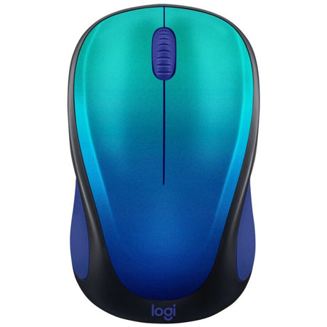 Logitech Design Collection Limited Edition Wireless Mouse with Colorful Designs - USB Unifying Receiver, 12 months AA Battery Life, Portable & Lightweight, Easy Plug & Play with Universal Compatibility - BLUE AURORA — 910-006118