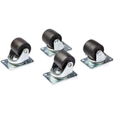 StarTech.com Heavy Duty Casters for Server Racks/Cabinets, Set of 4 Universal M6 2-inch Caster Wheels Kit, 45x75mm Pattern Casters, Swivel — RKCASTER2